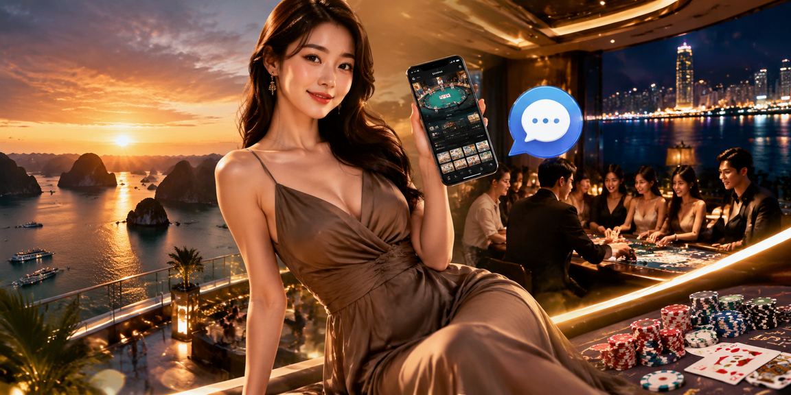 Người chơi tại Hạ Long vừa uống cà phê vừa nạp tiền và tham gia game bài trực tuyến trên điện thoại